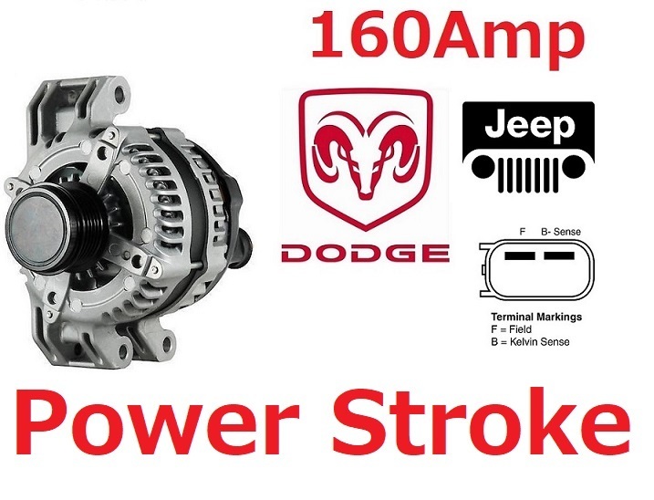 ◆◆◆ パワーストローク ★ 新品 160アンペア 2011-2020y 3.6L ダッジ デュランゴ ダッジ ラム 1500 CLASSIC オルタネーター ダイナモ