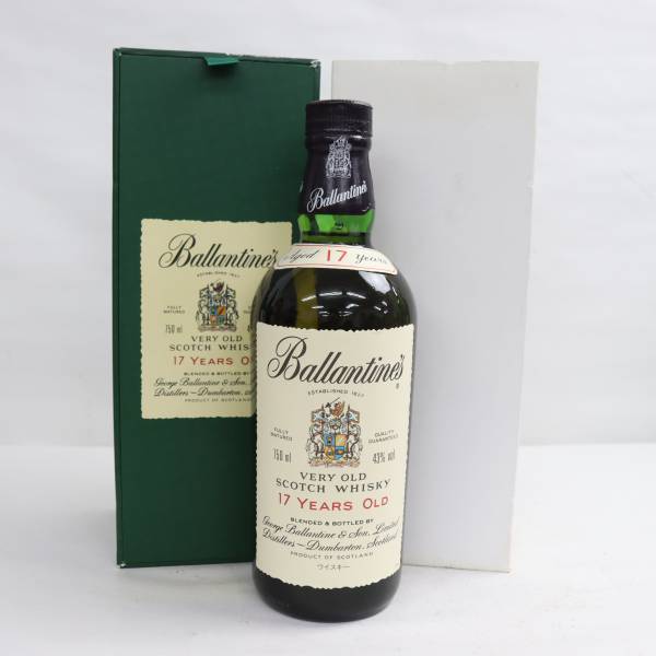 バランタイン ベリーオールド スコッチウイスキー 箱付 750ml 43% 1円~Ballantines（バランタイン）17年 ベリーオールド 43％ 750ml