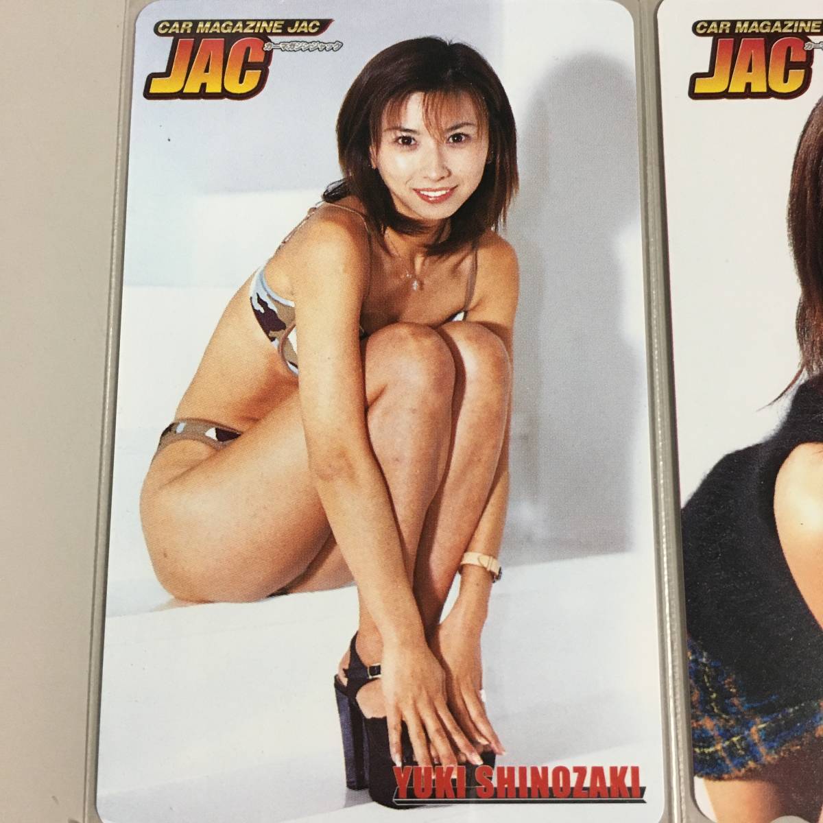 篠崎ゆき テレカ 3枚セット JAC カーマガジン RQ レースクイーン