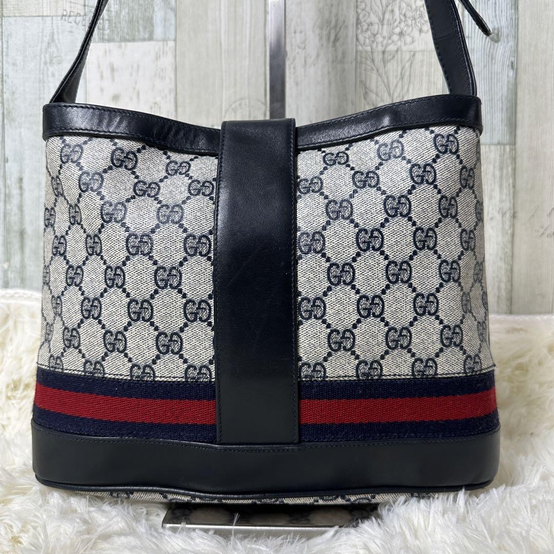 美品 GUCCI オールドグッチ トートバッグ ショルダー ハンド インター 