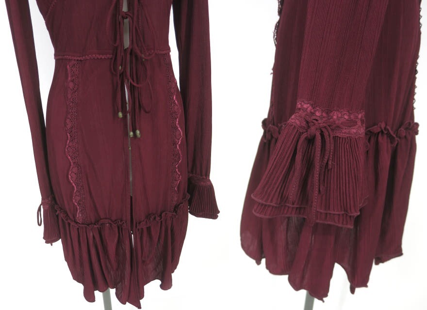 Ozz Croce フリル襟ロングカーディガン / オッズオン オッズクローチェ