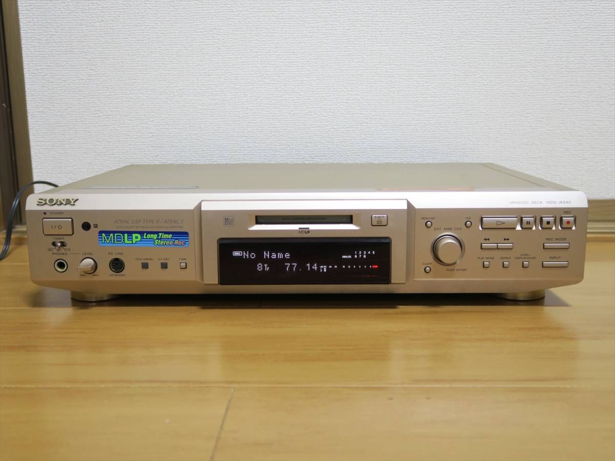 SONY MDLP対応MDデッキ MDS-JE640 動作良好 中古即決