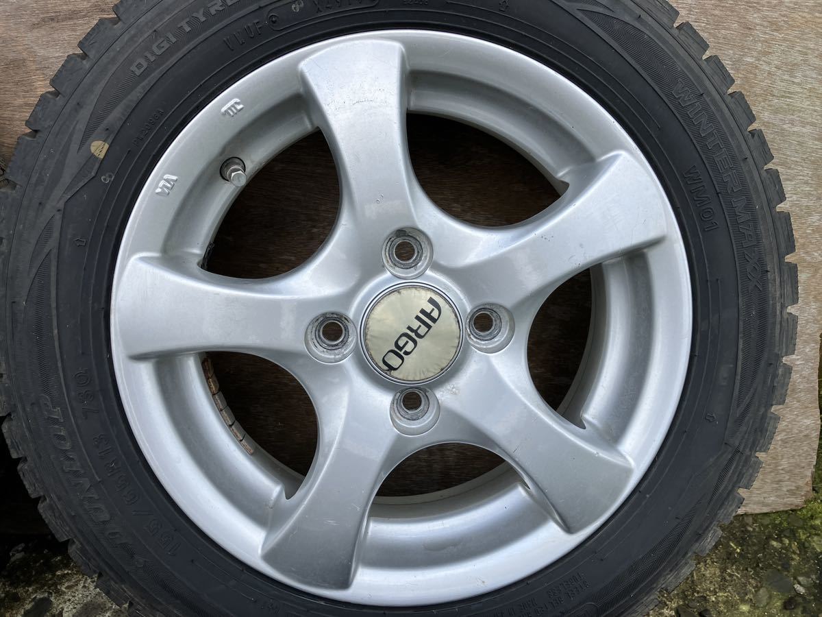 社外 13インチ アルミ ホイール PCD100 4穴 4本 155/65R13 楽天市場 