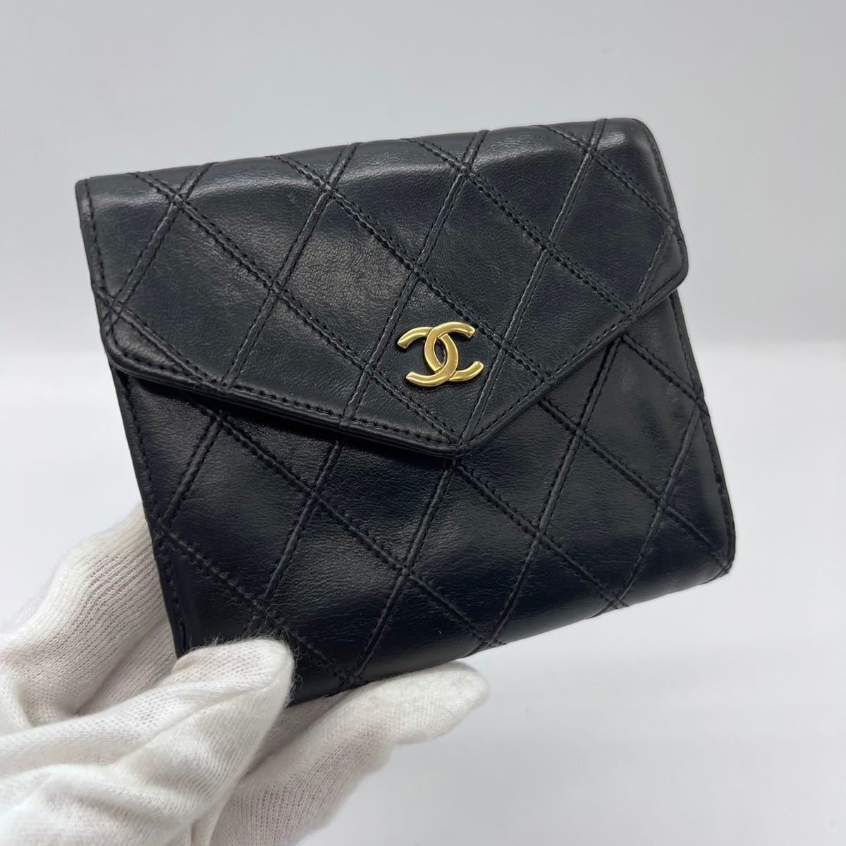 CHANEL ビコローレ Wホック 二つ折り財布 ウォレット⁄898 CHANEL