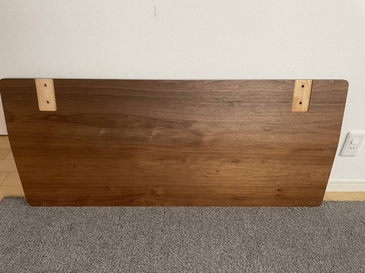 木製ベッドフレーム用ヘッドボード 無印良品 ウォールナット(フレーム  