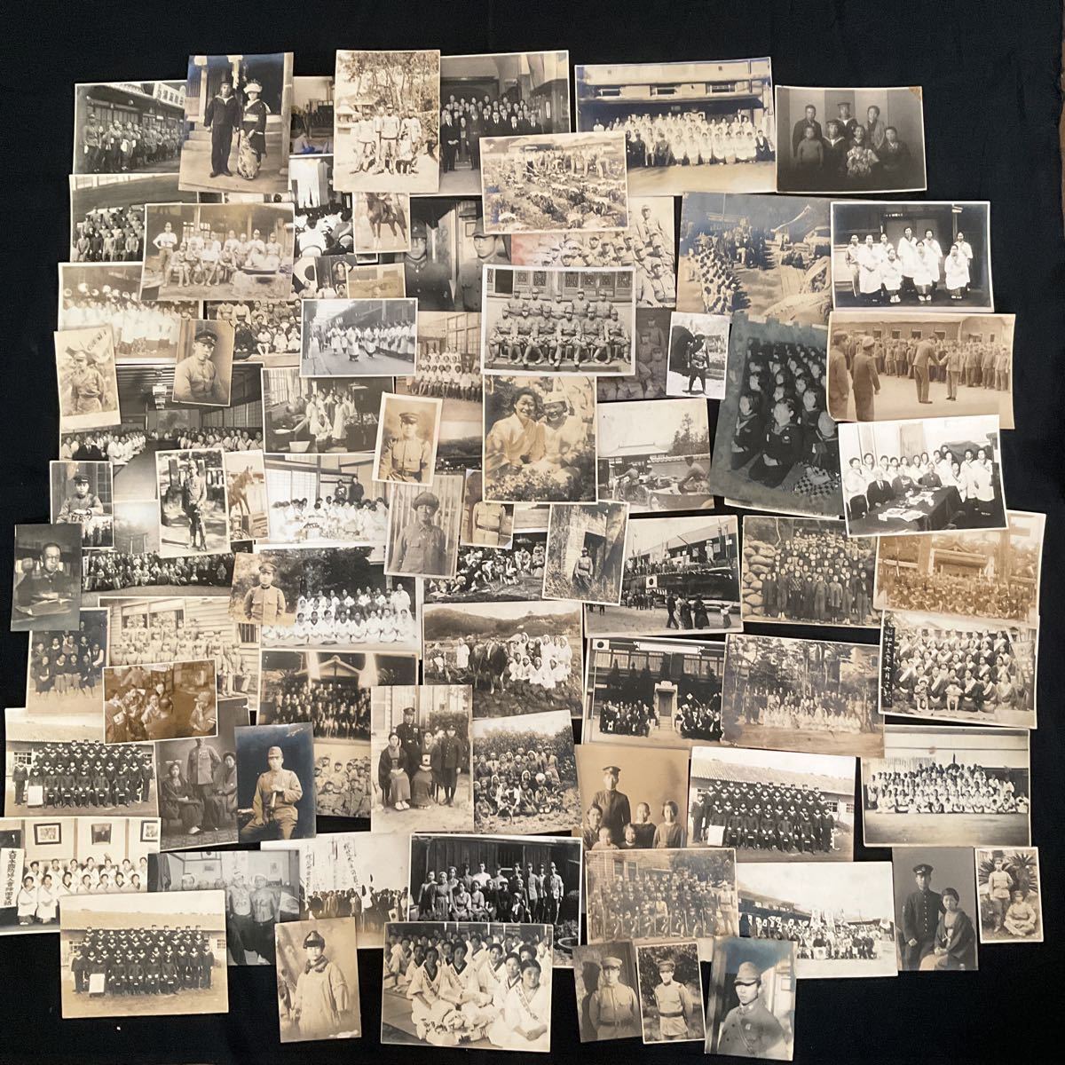 古写真 戦前 戦中 戦後 兵士 学生 集合写真 家族写真 女学生 大日本