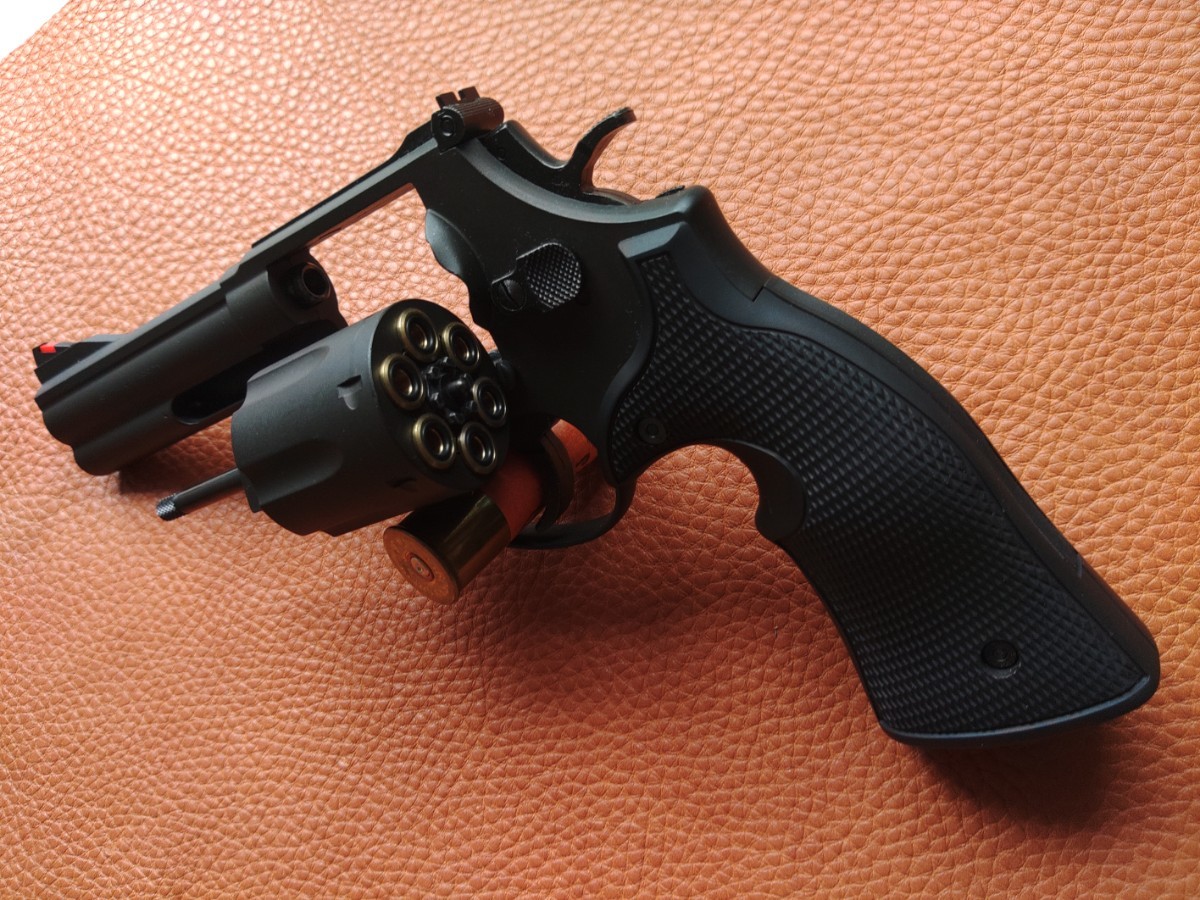 マルシン☆S&W M586☆4インチ☆Xカートリッジ☆HW☆デイビス風グリップ