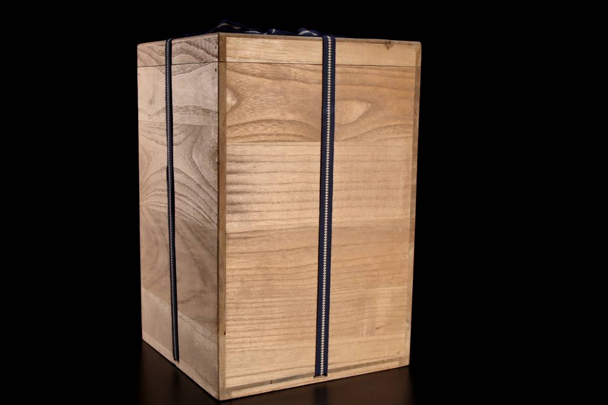 ◇錵◇ 李朝時代 白磁製 鶴竹文染付花瓶 26.5cm