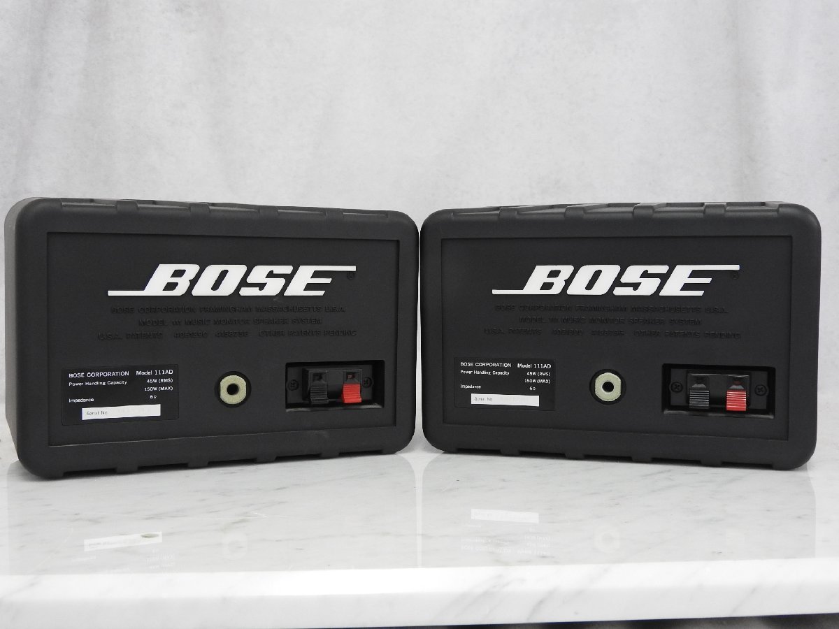 ☆ BOSE ボーズ 111AD スピーカーペア ☆中古☆ BOSE 111AD ボーズ