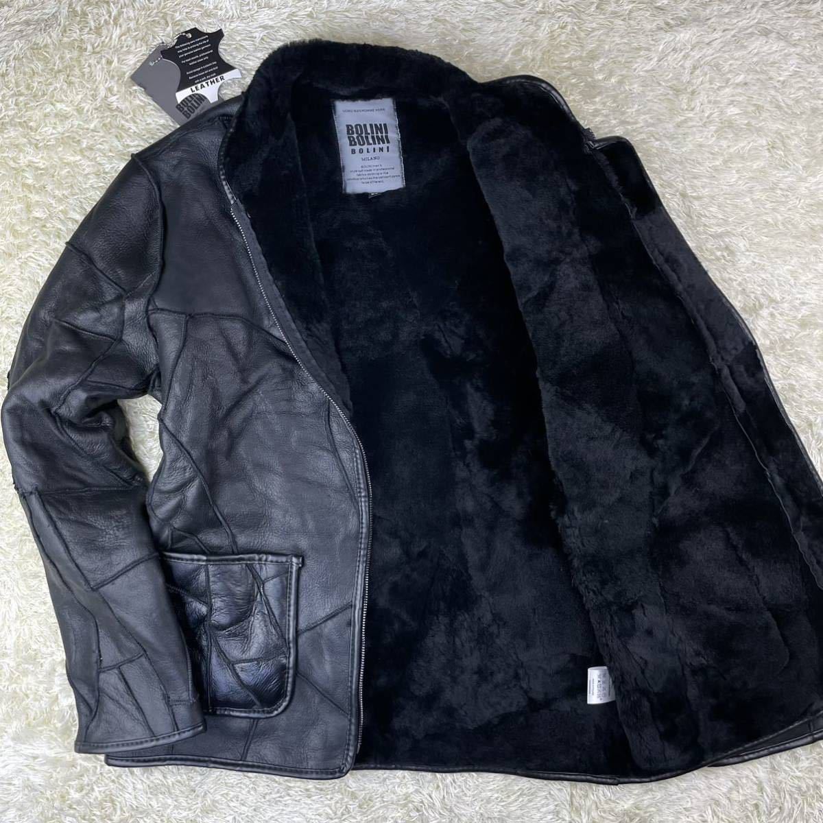 定価18万円!! ボリーニ『極暖の逸品』BOLINI ムートンジャケット XL 48 