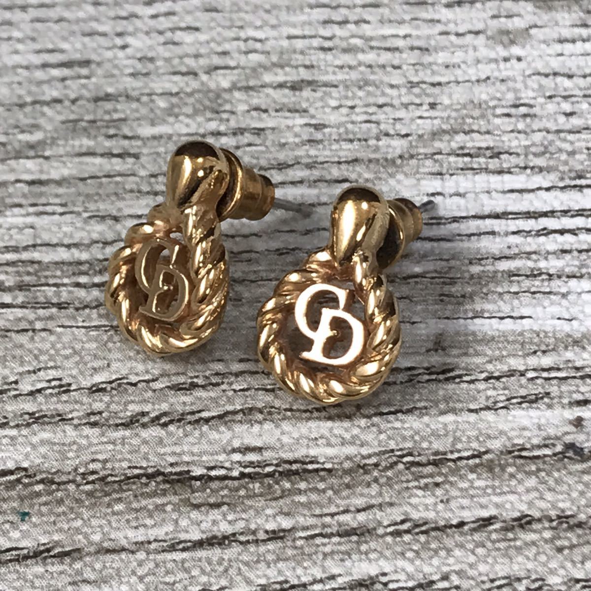 936-0554 ジャンク Christian Dior クリスチャンディオール ピアス 