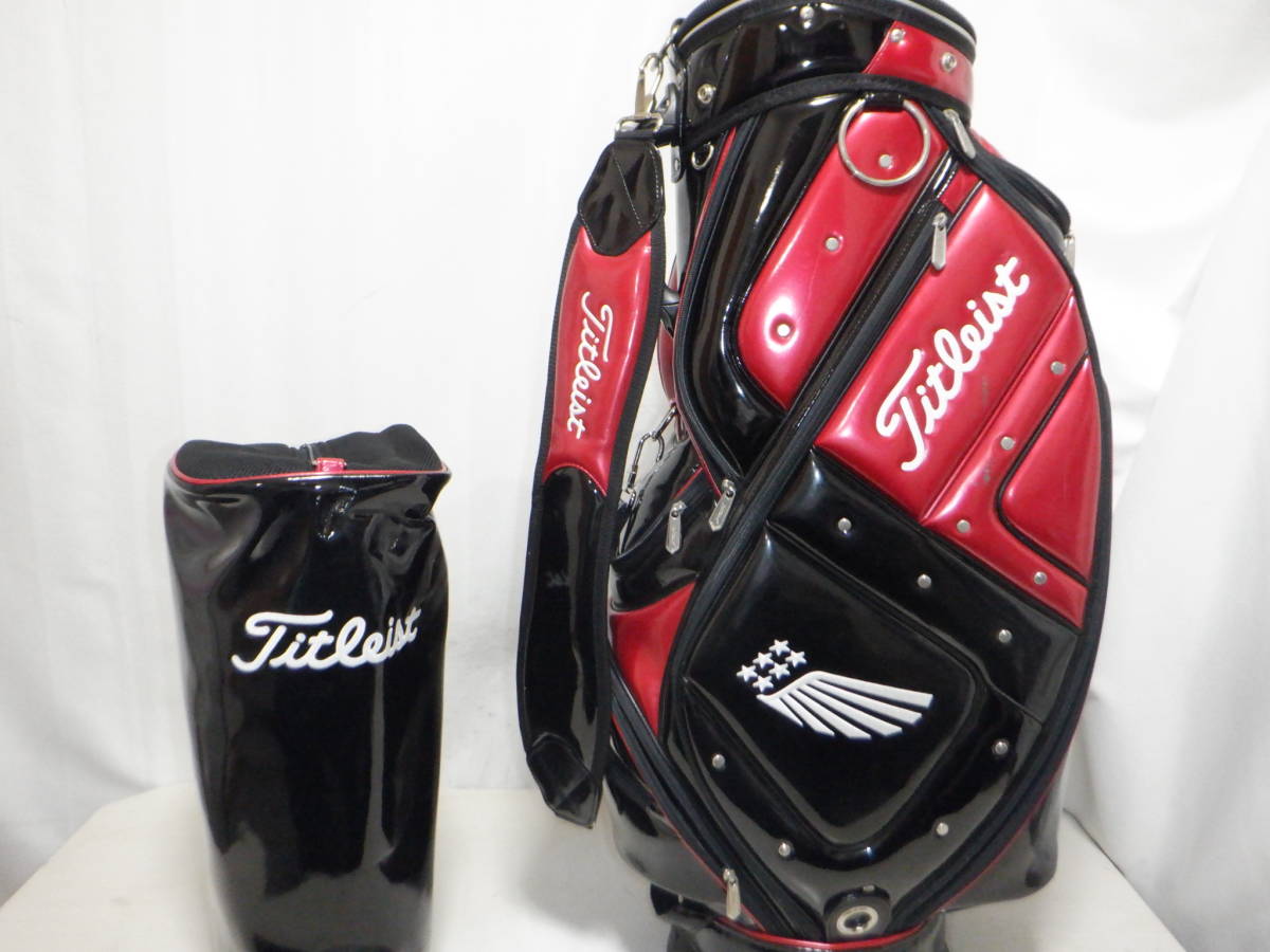 Titleist タイトリスト 9.5型 エナメル☆中古～良品☆スタッフ(REDxBK