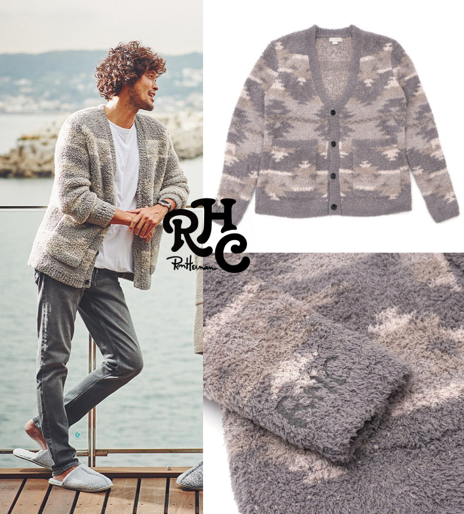 【定価37，400円】ロンハーマン RHC × ベアフットドリームス “ 三浦理志さん着 ” ネイティブ カーディガン S RonHerman Barefoot Dreams