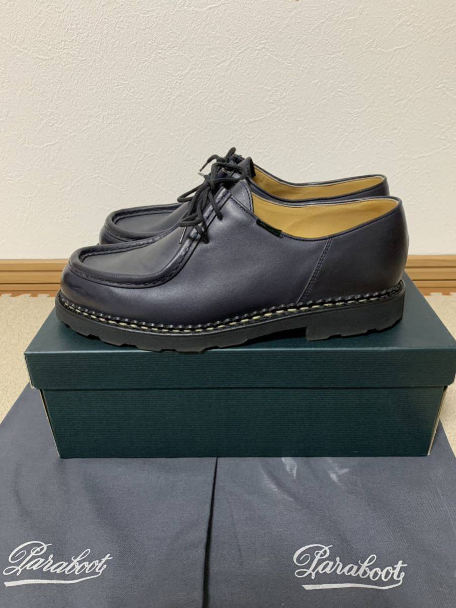 ミカエル Paraboot 42.5 MICHAEL パラブーツ ネイビー 0 1 2 41.5 3