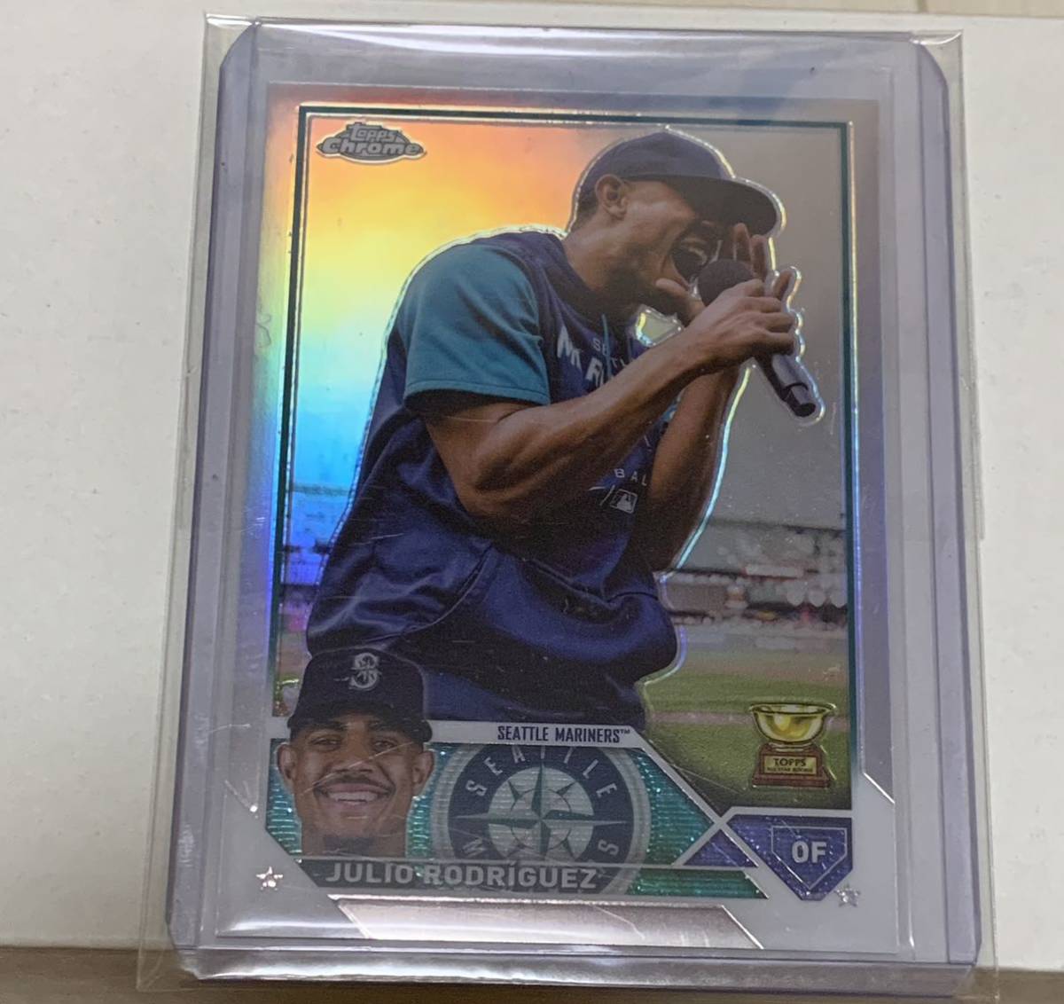 0 Topps Julio Chrome Rodriguez #200 Refractor | Mariners Update