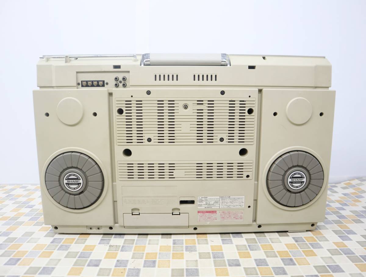 ジャンク品レコードターンテーブル付きラジカセ Sharp VZ-2000 【公式 