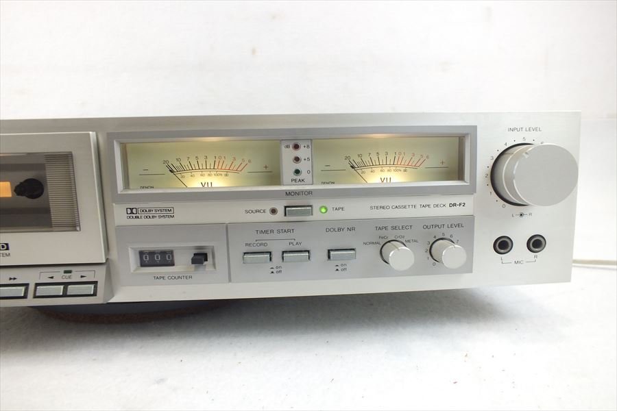 ☆ DENON デノン DR-F2 カセットデッキ 中古 現状品 230907K4208