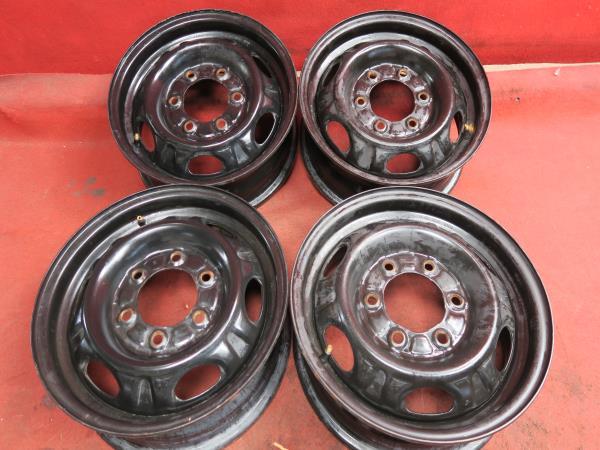 H573】 スチール ホイール 4本 日産純正 15×5.5J 6穴 PCD1139.7