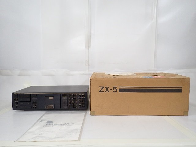 【録再可】 Nakamichi ナカミチ ZX-5 カセットデッキ 説明書/元箱付 ∴ 6BB34-2