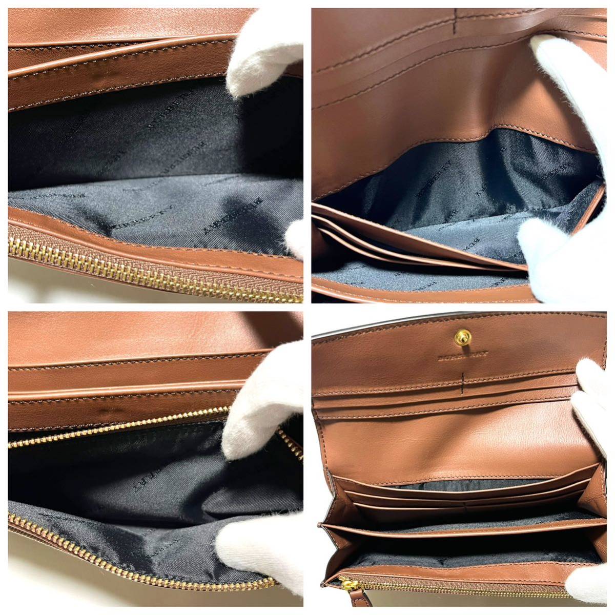 BURBERRY/バーバリー PVC×レザー 長財布 美品 正規品 【公式通販】