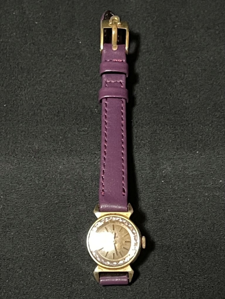 アンティーク オメガレディース時計 カクテルカット オーバーホールメンテ済み ベルト交換