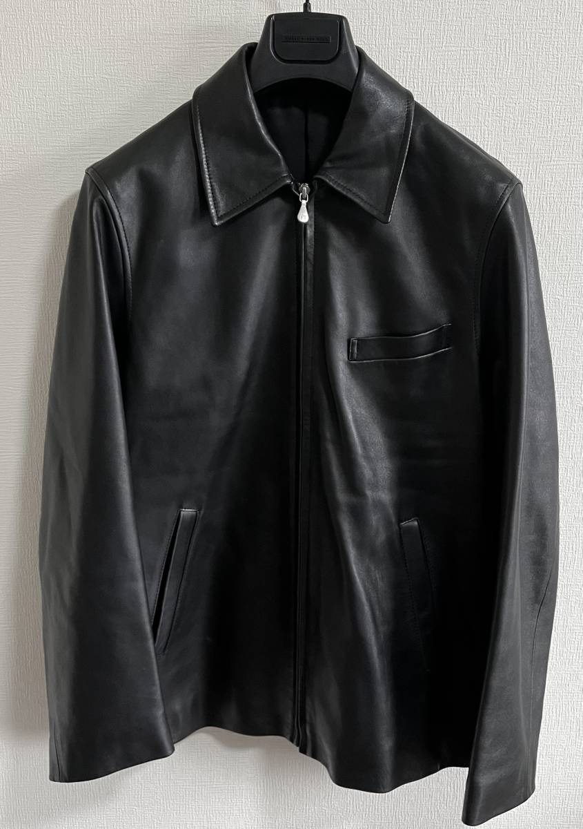 【美品✨】ポールスミス　レザージャケット　羊革　ブルゾン　ライダース　ブラック PaulSmith ポールスミス 羊革 レザー ブルゾン ジャンパージャケット