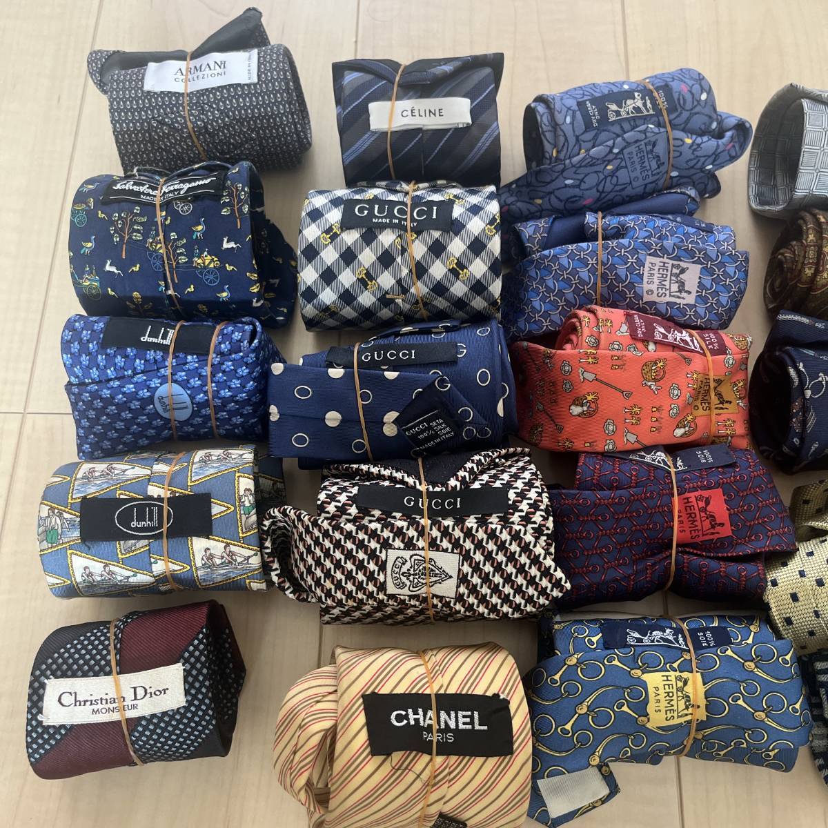 エルメス ハイブランドネクタイ 全てシルク 50本 100本 200本 ネクタイ