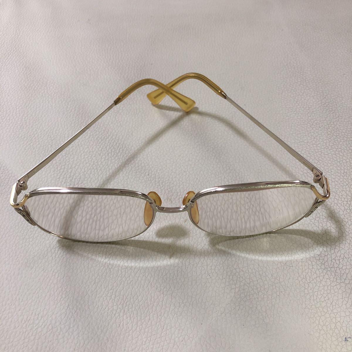 眼鏡 メガネ フレーム K14 刻印 レンズ度入り 重量約39g 眼鏡高級⁄正規 