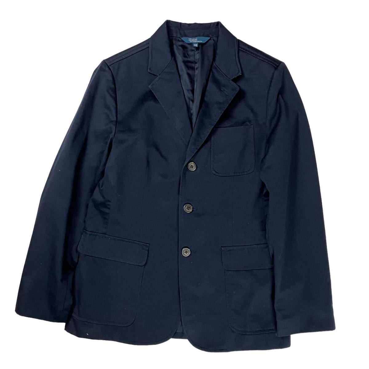 Polo by Ralph Lauren ラルフローレン 紺ブレ ブレザー テーラードジャケット IVY 3つボタン キッズ 160 ネイビー