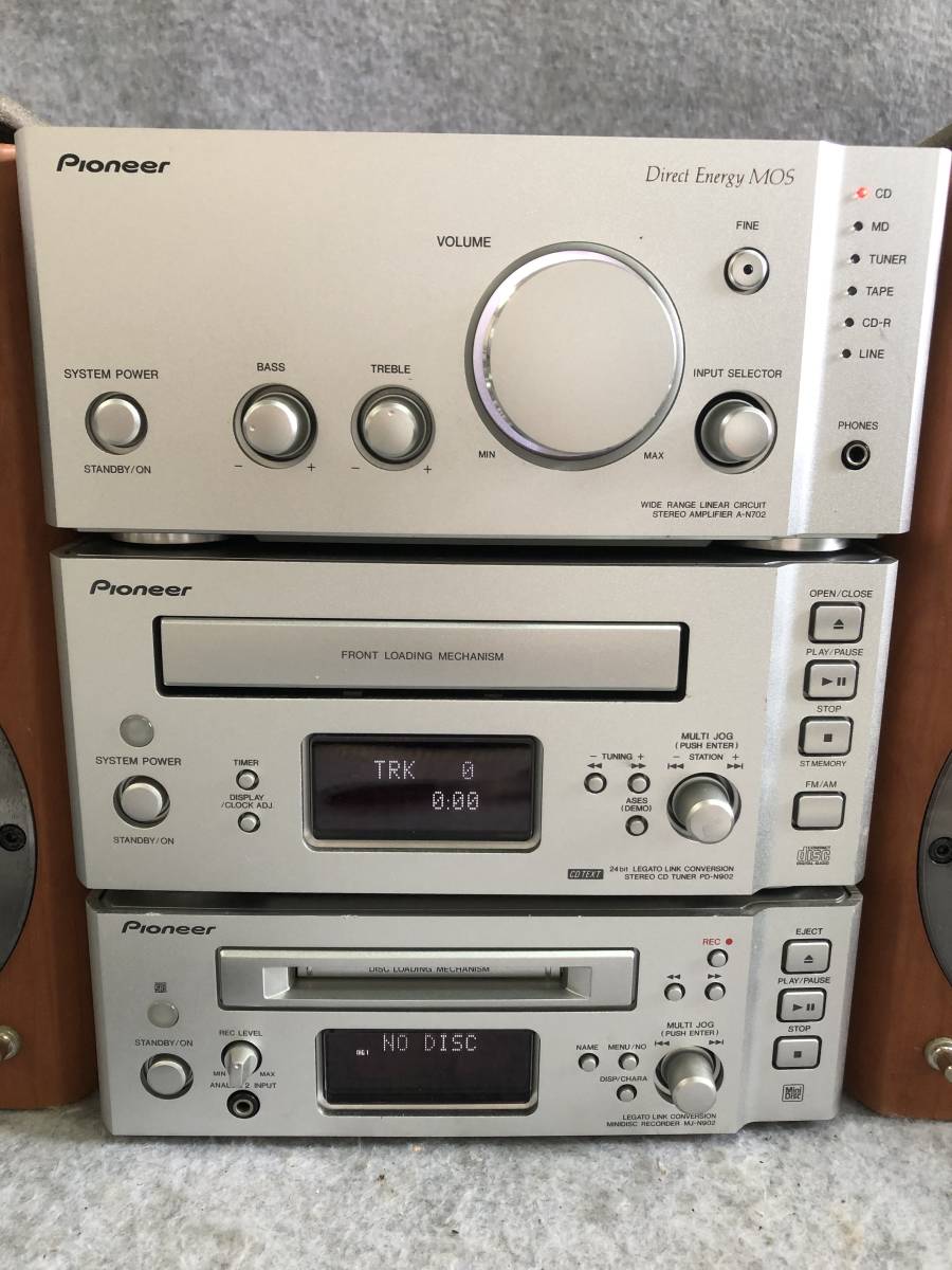 N-3654 リモコン付 Pioneer パイオニア システムコンポ A-N702 MJ-N902