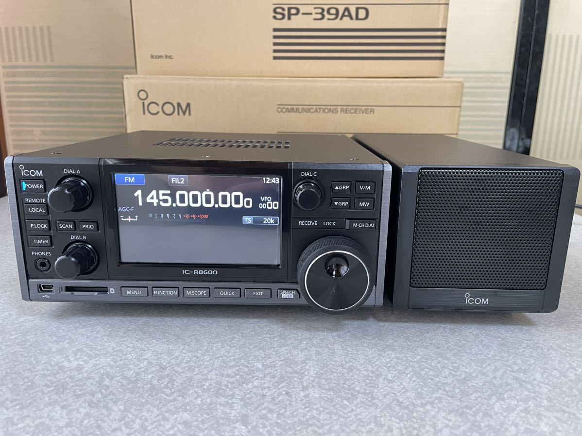 ICOM アイコム 広帯域受信機 IC-R8600+SP-39AD+CS-R8600+RS-R8600セット