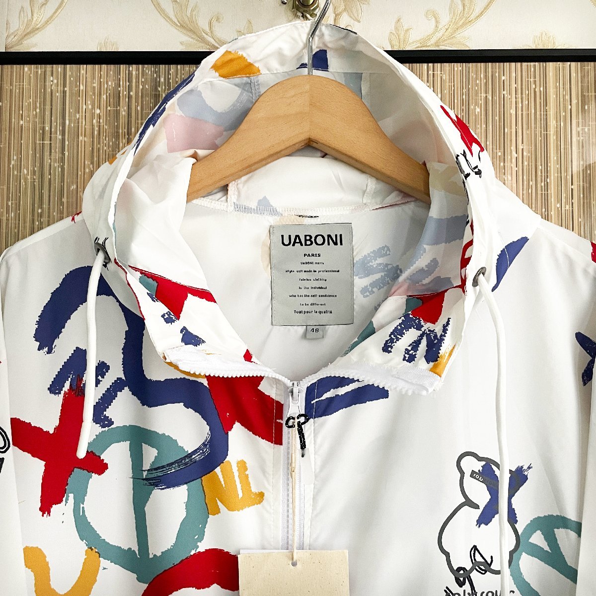 ZARA 美品 ボアジャケット M ネイティブ柄 希少 レア アウター 厚手 