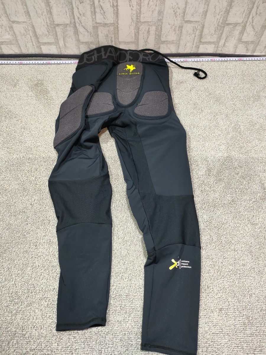 鎧武者　パンツ　プロテクター　サイズM □鎧武者 KEVLAR PORON ロング ヒッププロテクター Mサイズ