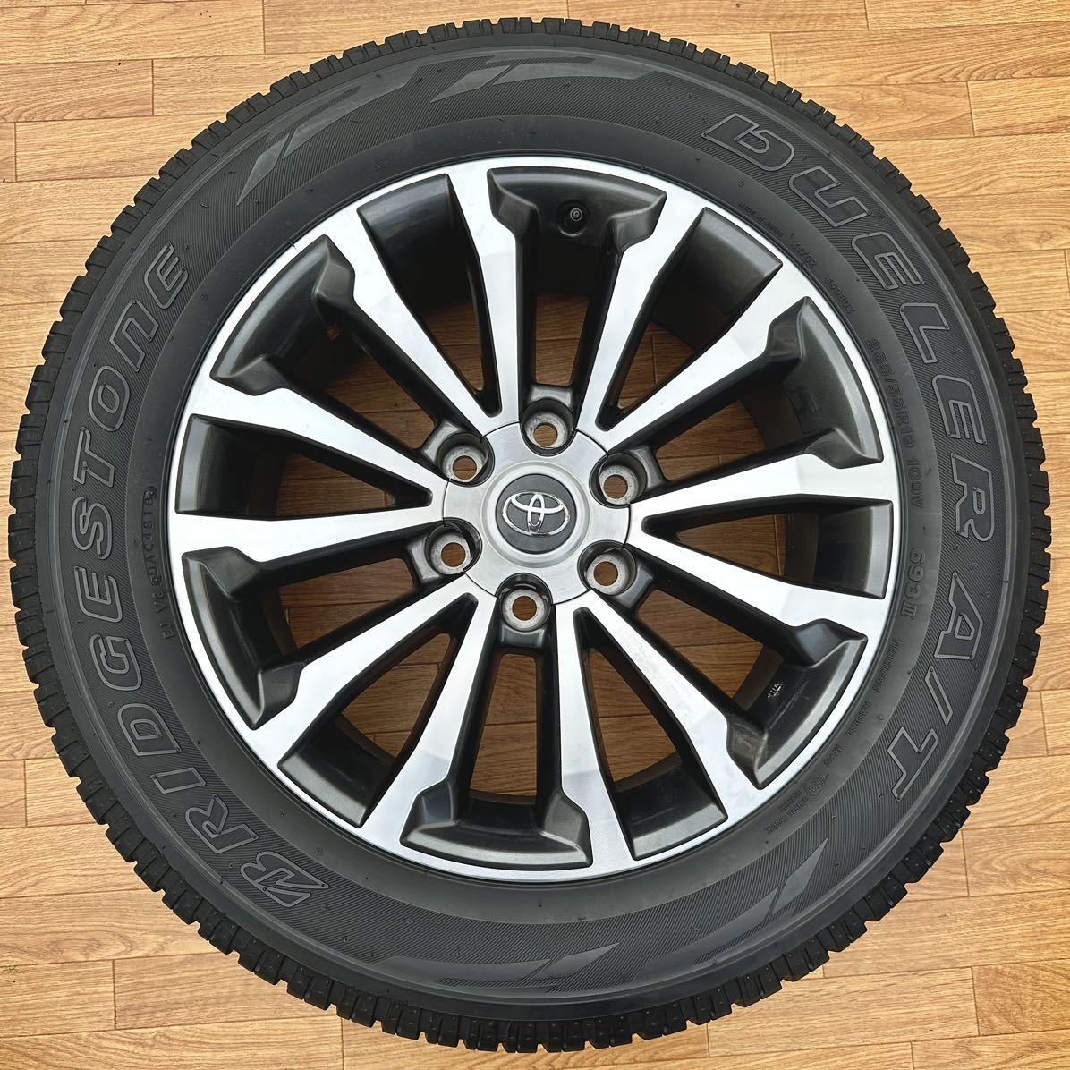 【美品】150プラド後期TZ-G純正19インチ　265/55r19 4本 トヨタ 150 ランドクルーザー プラド TZ-G 後期 純正 19インチ