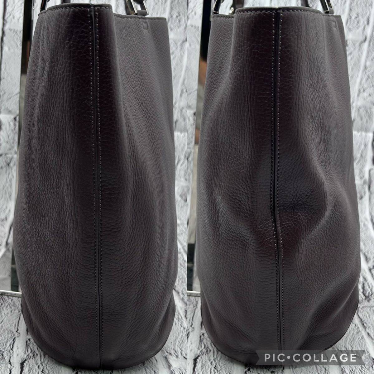 極 柔らかい上質レザー HIROFU ヒロフ レザートートバッグ シボ革 本革 