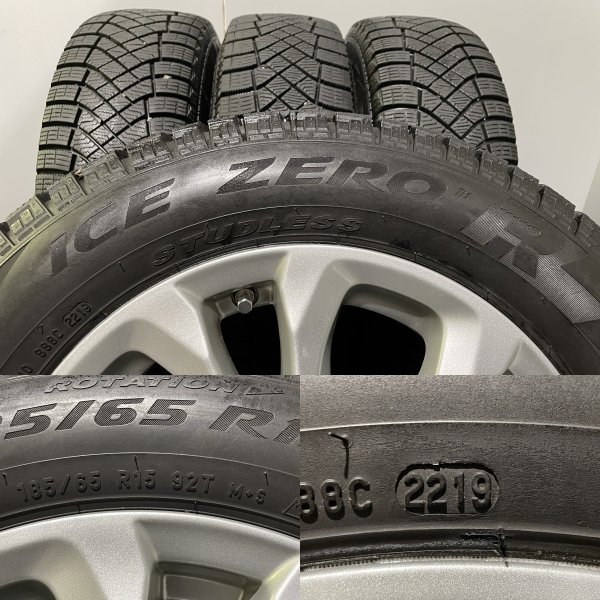 PIRELLI ICE ZERO R 185/65R15】スタッドレス【MAZDA DJ系 デミオ 純正  