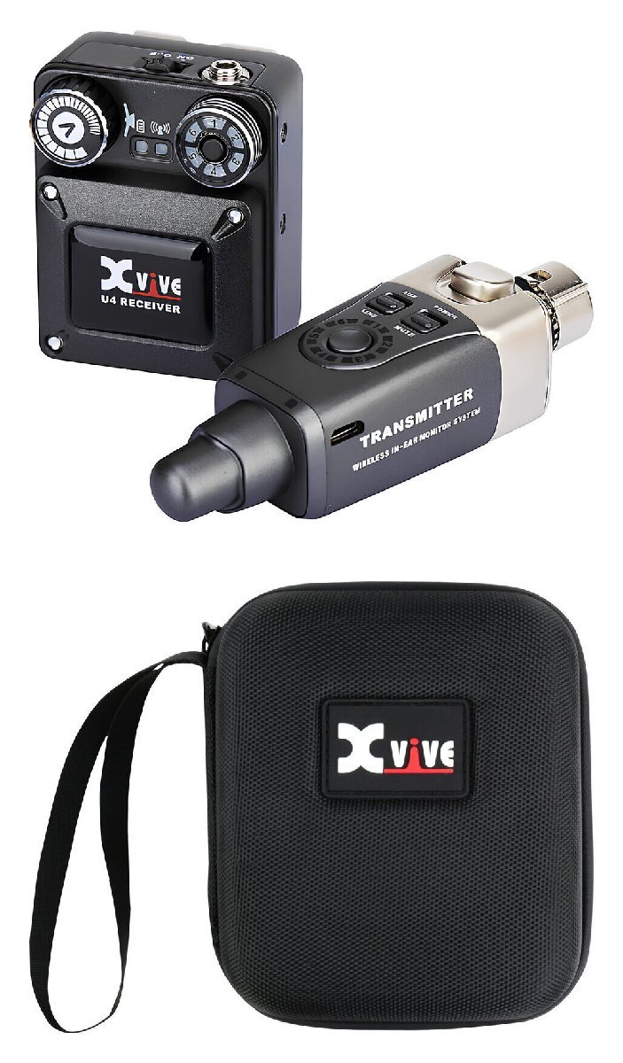 ☆Xvive XV-U4+XV-CU4 インイヤーモニター デジタルワイヤレス