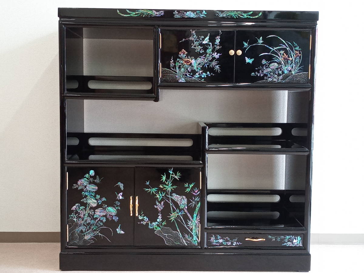 茶道具　螺鈿棚 茶道具螺鈿棚