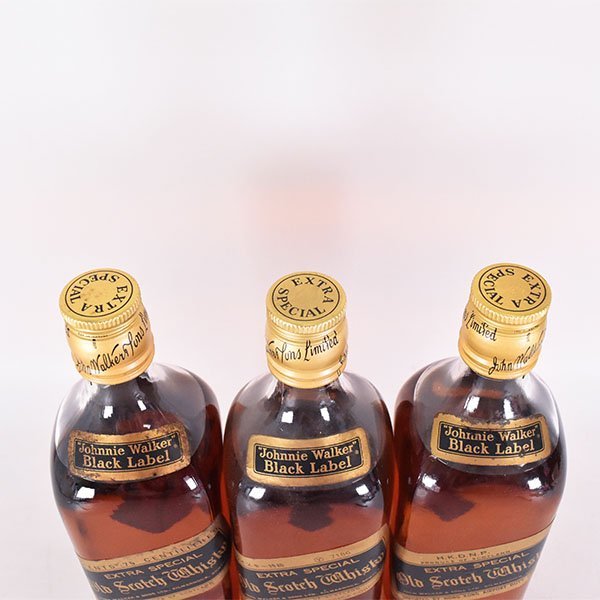 ジョニーウォーカー ブラックラベル 金キャップ 特級 750ml ３本セット 3本セット☆ジョニーウォーカー ブラックラベル 金キャップ ☆(1つ