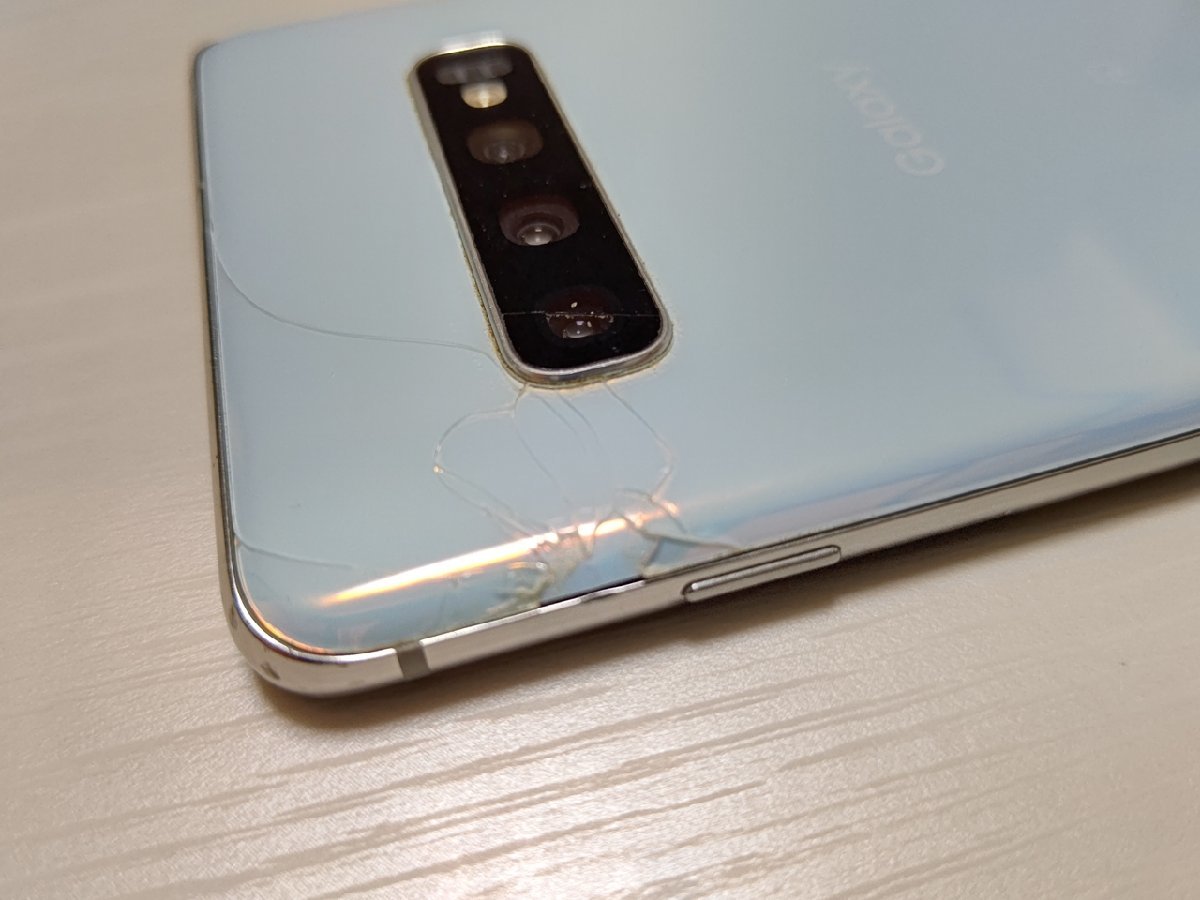 ☆【33921WM】 ジャンク au SCV42 SAMSUNG Galaxy S10+ プリズム