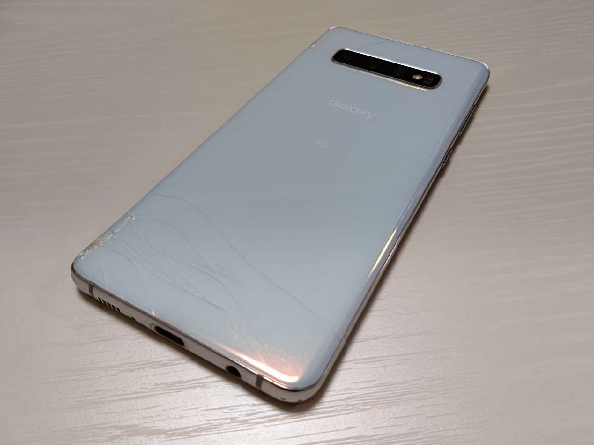 ☆【33921WM】 ジャンク au SCV42 SAMSUNG Galaxy S10+ プリズム