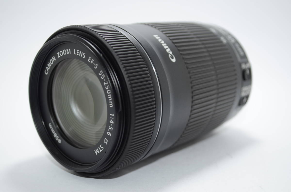 外観特上級】Canon キヤノン EF-S 55-250mm F4-5.6 IS STM 一眼カメラ