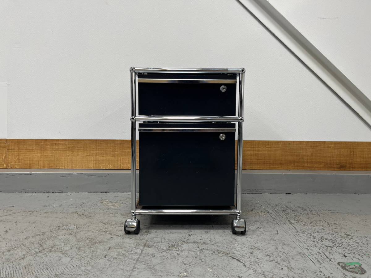 R4055 USM ハラーキャビネット ロールボーイ 2段ワゴン オフィス 