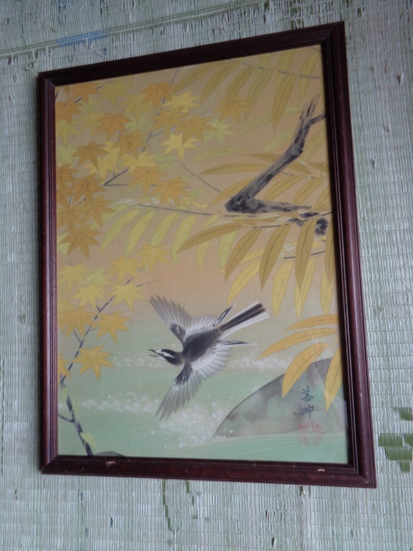 【本物保証品】伊藤若冲　　秋　　絹本　　名画です