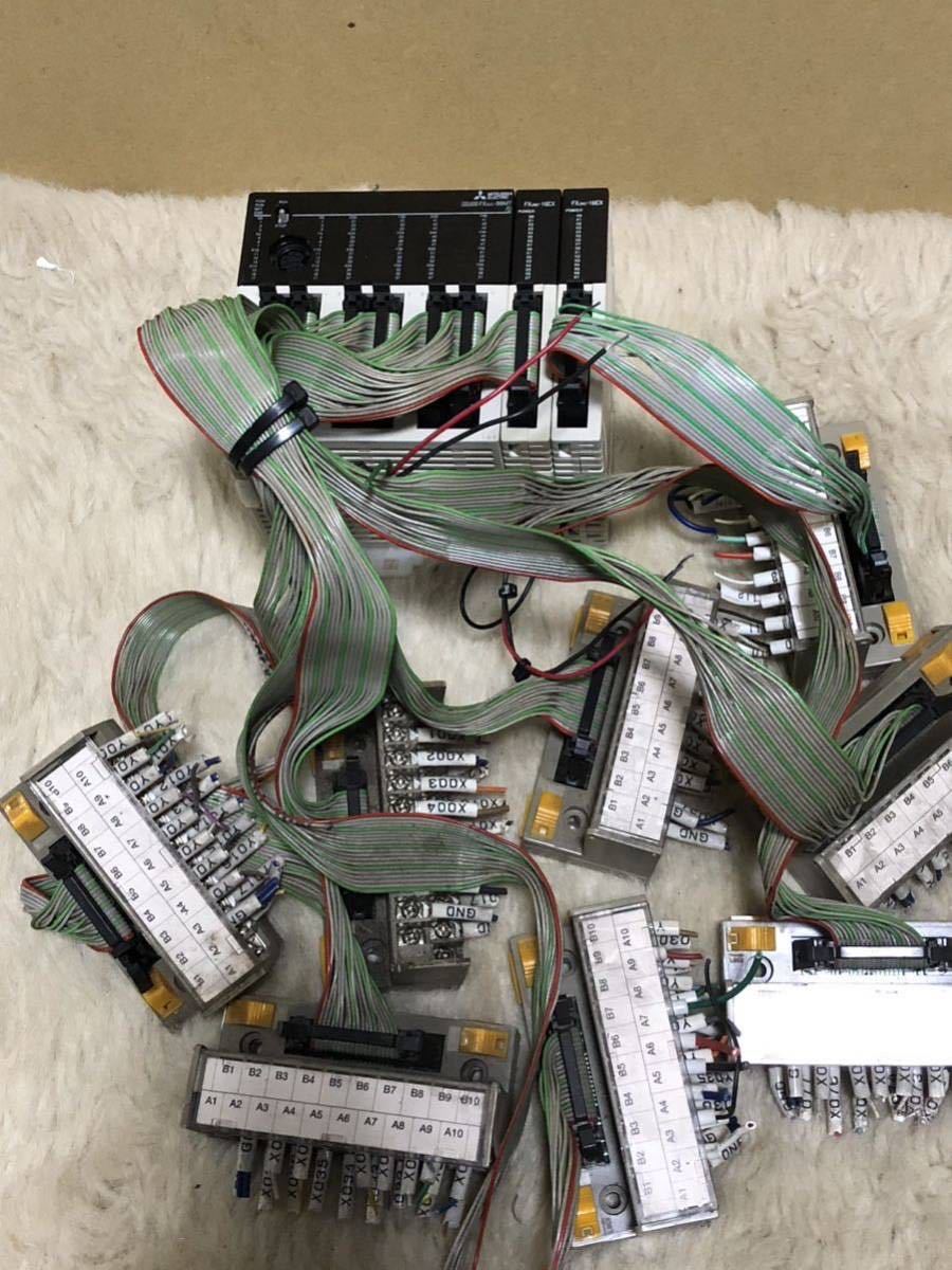 MITSUBISHI PLC MELSEC FX3UC-96MT/D FX2NC-16MT×2台 端子ターミナル付き セット 三菱電機(電材 ...