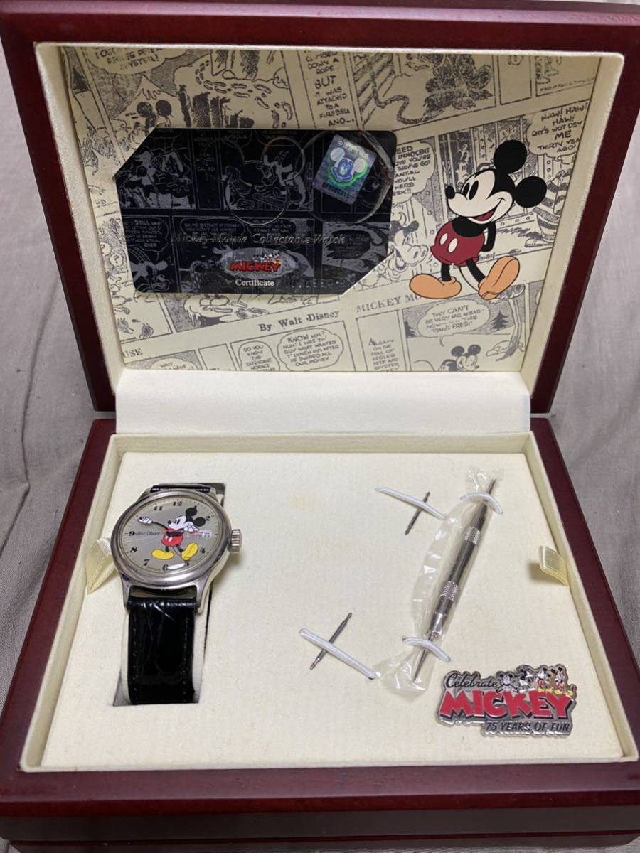 世界限定1928個 ミッキー生誕75周年記念 腕時計 DISNEY ミッキーマウス