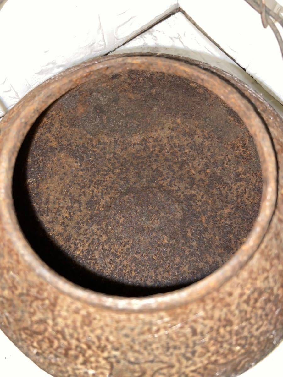 ☆ 鉄瓶 龍文堂 造 蓋刻印 煎茶道具 唐物 古玩 古美術 骨董品☆ 鉄瓶