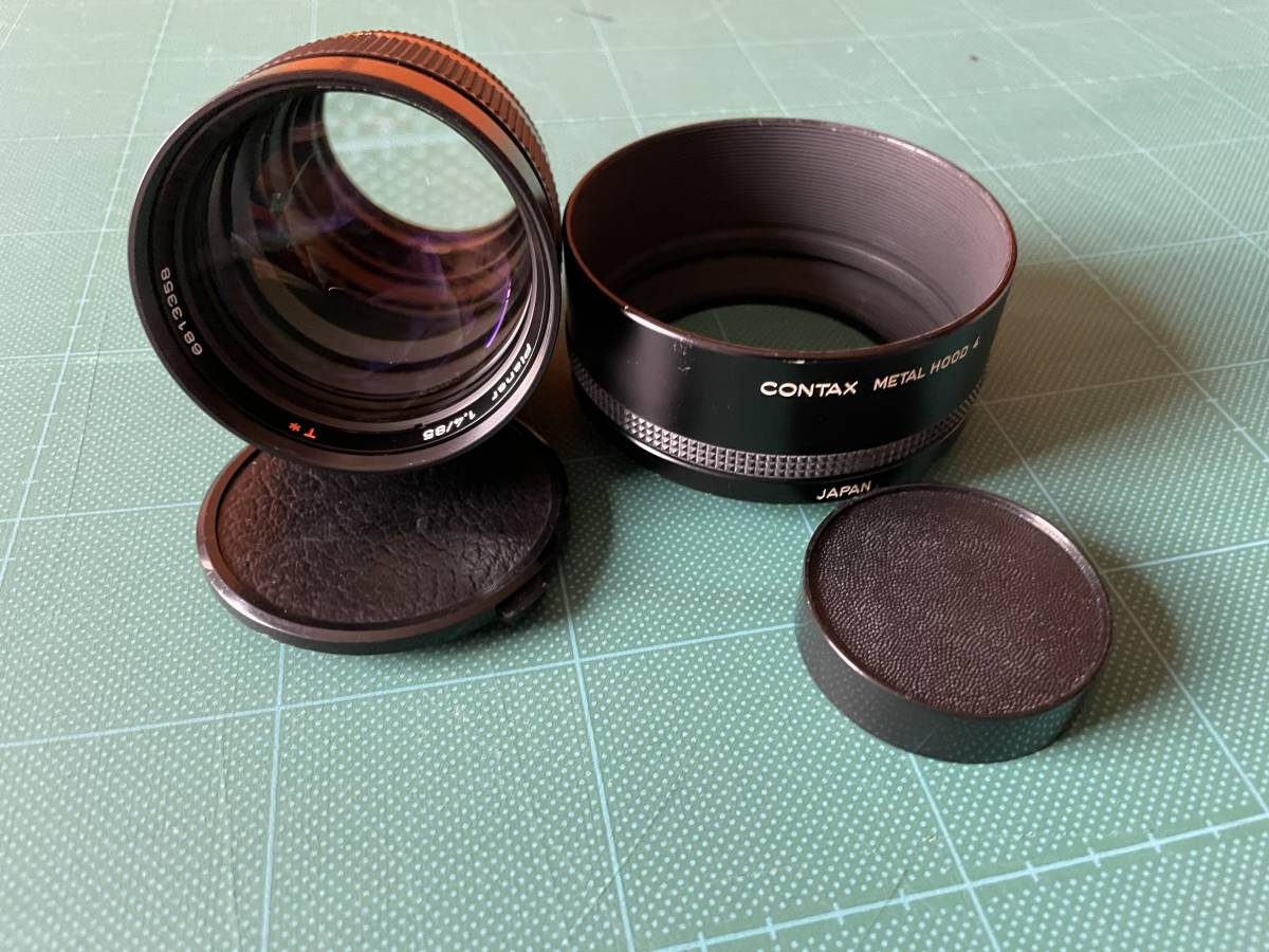 Carl Zeiss Planar 1.4/85 Germany フ-ド付き Zeiss Planar Carl WEST