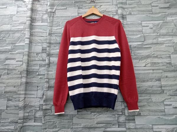 J.LINDEBERG/ボーダー/レッド/ネイビー/ホワイト/ニット/セーター/071-14013/Sサイズ/ジェイリンドバーグ