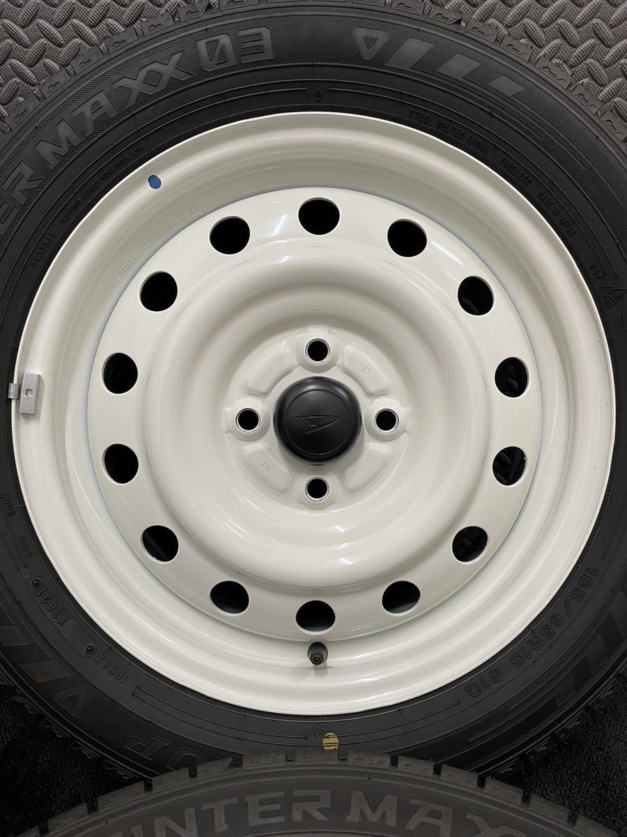 安い,セール 165/65R15 DUNLOP/WM03 21年製 ダイハツ タフト ホワイトパック 純正 スチール 15インチ 4.5J+45 100 4H スタッドレス 4本 (5-B424)